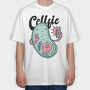 Cellfie, Tricou Oversize Barbati (Unisex)