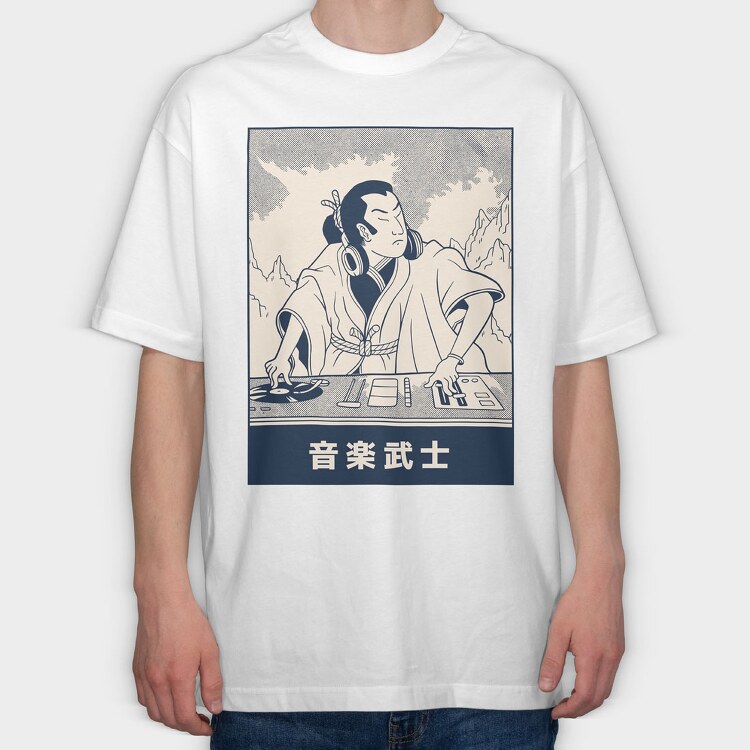 Samurai Dj, Tricou Oversize Barbati (Unisex)