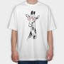 Giraffe Glass, Tricou Oversize Barbati (Unisex)