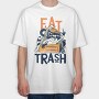 Eat Trash, Tricou Oversize Barbati (Unisex)