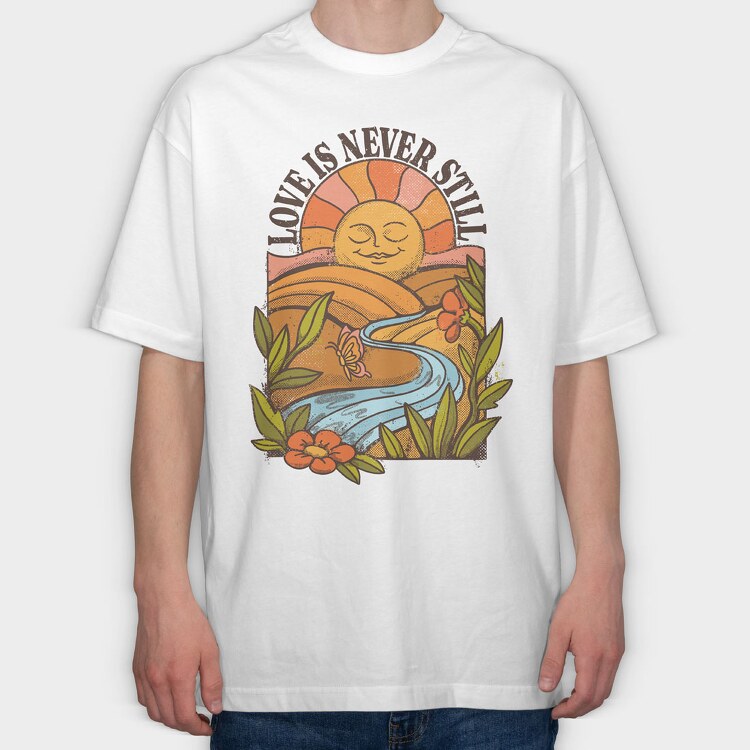 Paz Mental Vintage 02, Tricou Oversize Barbati (Unisex)