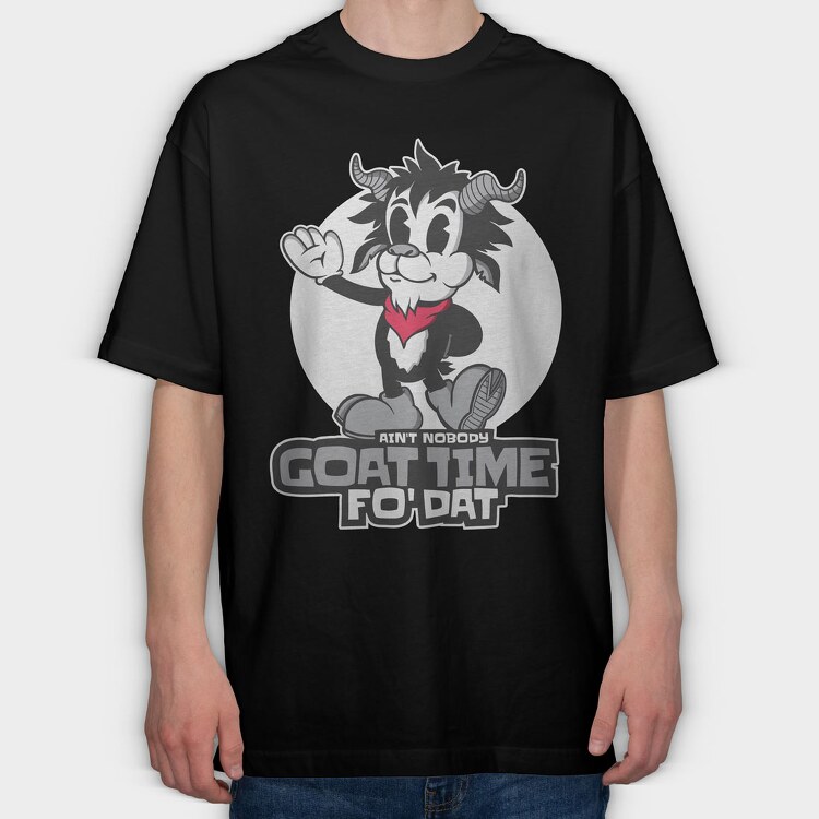 Cartoon Goat, Tricou Oversize Barbati (Unisex)