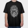 Crowned Lion, Tricou Oversize Barbati (Unisex)