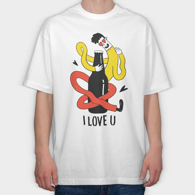 Beer Lover, Tricou Oversize Barbati (Unisex)