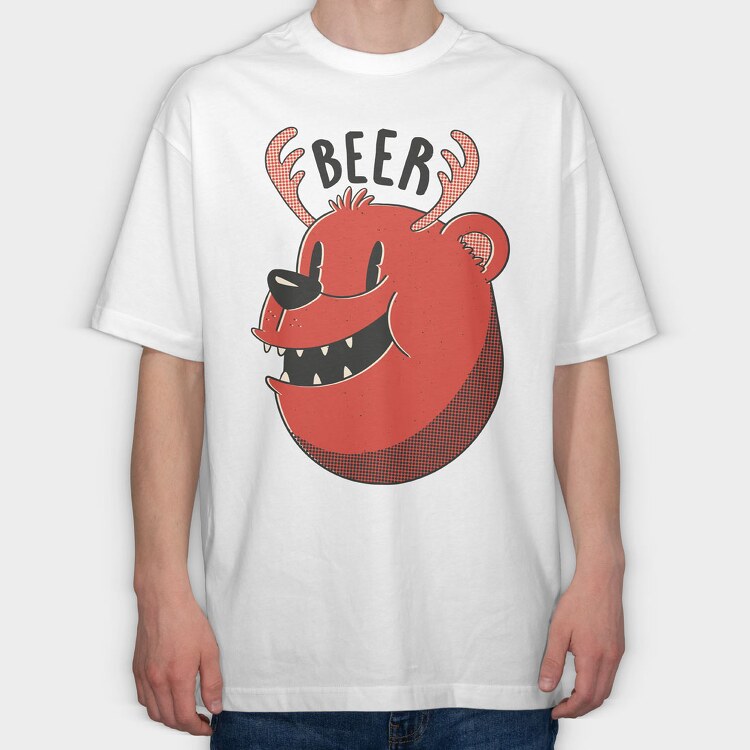 Beer, Tricou Oversize Barbati (Unisex)