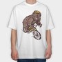 Bear BMX Bike, Tricou Oversize Barbati (Unisex)
