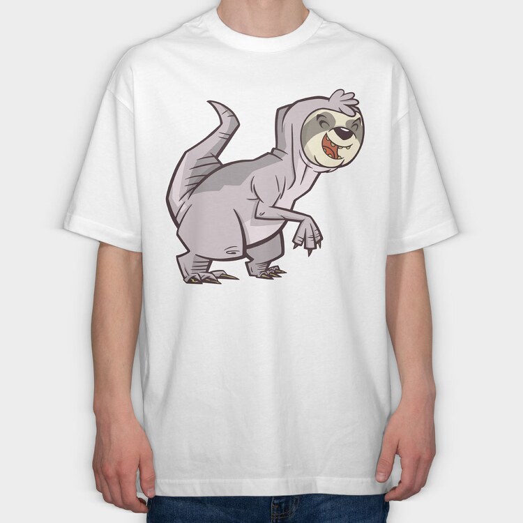 Sloth, Tricou Oversize Barbati (Unisex)