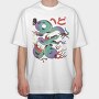 Psychedelic Japanese 06, Tricou Oversize Barbati (Unisex)