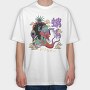 Psychedelic Japanese 07, Tricou Oversize Barbati (Unisex)
