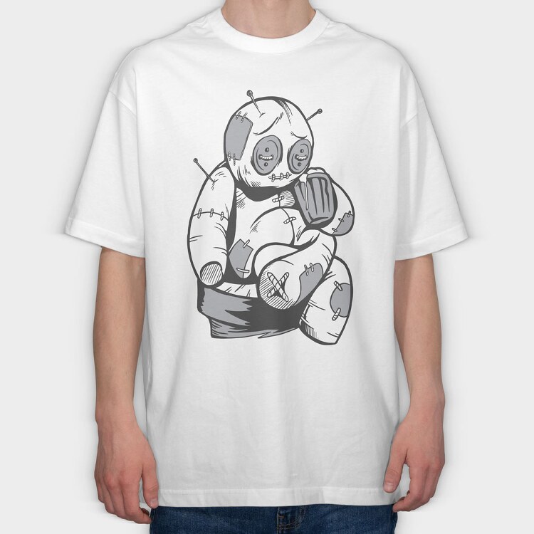 Voodoo Beer, Tricou Oversize Barbati (Unisex)