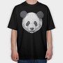 Panda Head, Tricou Oversize Barbati (Unisex)