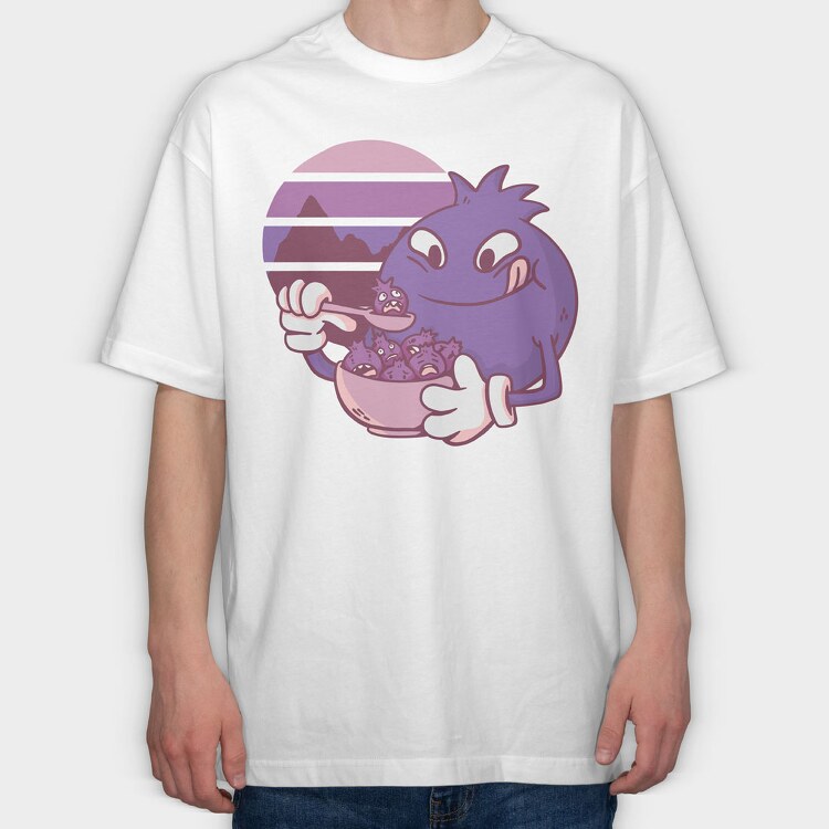 Cannibal Blueberry, Tricou Oversize Barbati (Unisex)