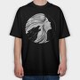 Howling Wolf Woman Moon, Tricou Oversize Barbati (Unisex)