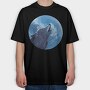 Moon Wolf, Tricou Oversize Barbati (Unisex)