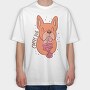 Coffee Dog, Tricou Oversize Barbati (Unisex)