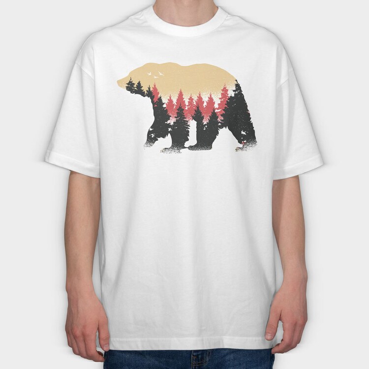 Bear Mountain, Tricou Oversize Barbati (Unisex)