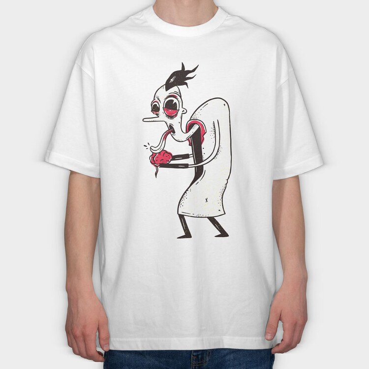 Mad Scientist Brain, Tricou Oversize Barbati (Unisex)