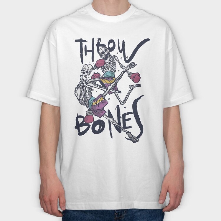 Bones, Tricou Oversize Barbati (Unisex)