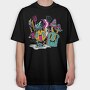 Psychedelic Breakfast, Tricou Oversize Barbati (Unisex)