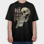 Coffe Skull, Tricou Oversize Barbati (Unisex)