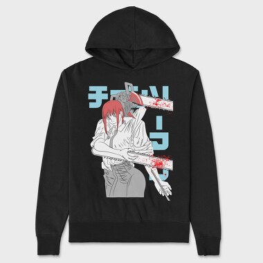 Chainsaw Man 7, Hanorac Oversize Barbati (Unisex)