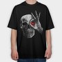 Skull Face, Tricou Oversize Barbati (Unisex)
