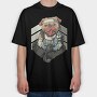 Gamer Pug, Tricou Oversize Barbati (Unisex)