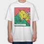 Rhinoceros Si, Tricou Oversize Barbati (Unisex)