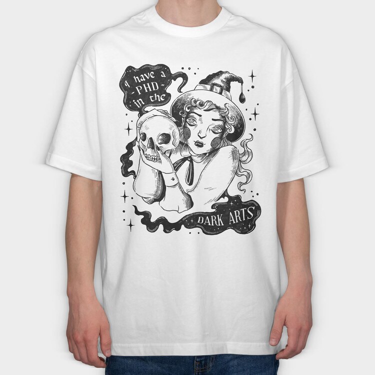 Witch 01, Tricou Oversize Barbati (Unisex)