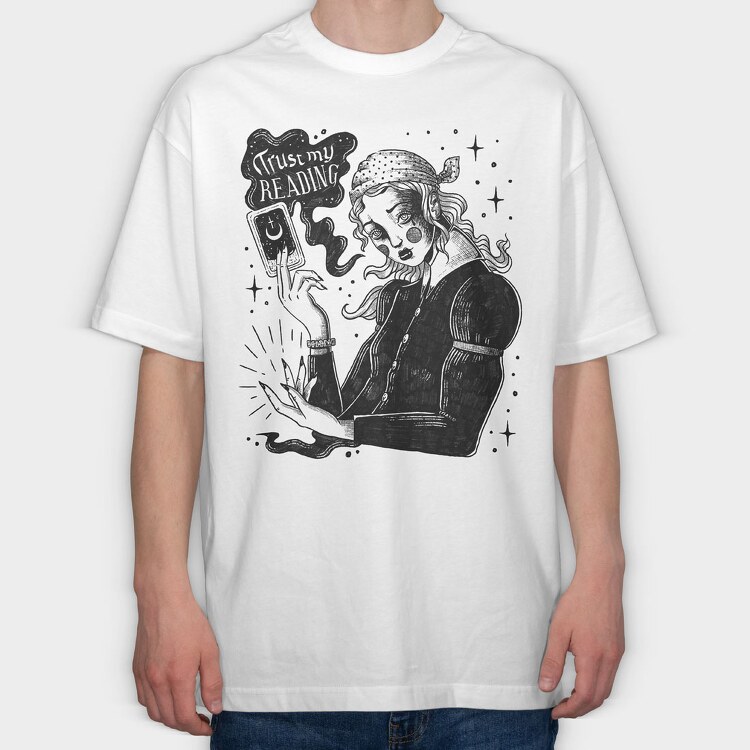 Witch 03, Tricou Oversize Barbati (Unisex)