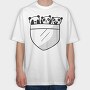 Panda Pocket, Tricou Oversize Barbati (Unisex)