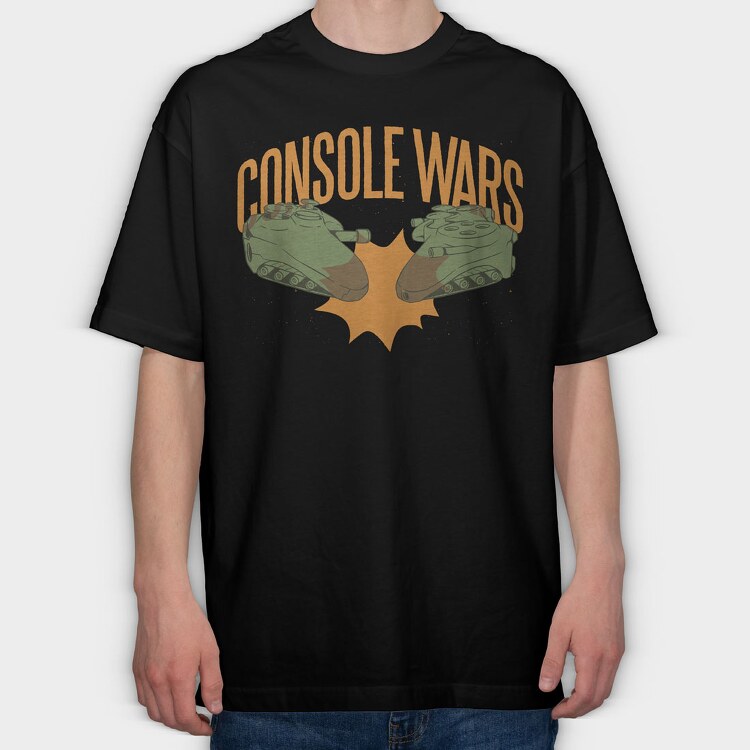 Console Wars, Tricou Oversize Barbati (Unisex)