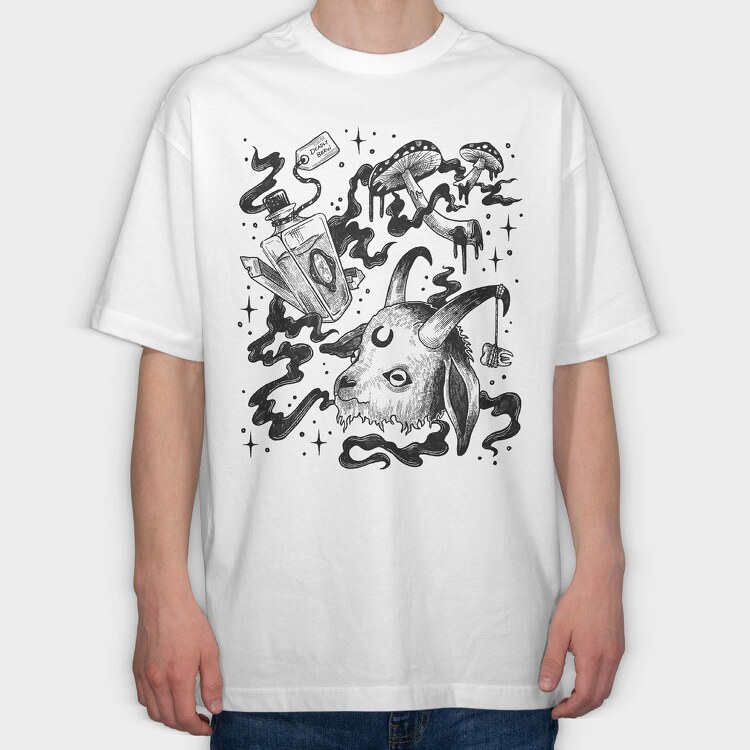 Witch 08, Tricou Oversize Barbati (Unisex)