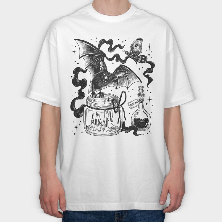 Witch 09, Tricou Oversize Barbati (Unisex)