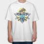 Skulls Palms Triangle, Tricou Oversize Barbati (Unisex)