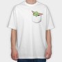 Pocket Baby Yoda 23, Tricou Oversize Barbati (Unisex)