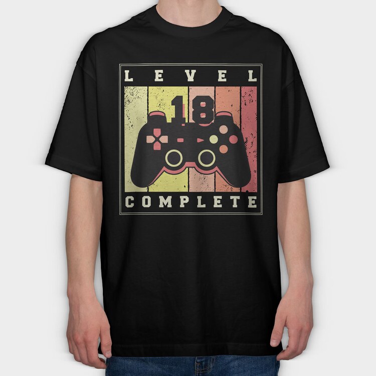 Level Complete, Tricou Oversize Barbati (Unisex)