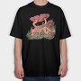 Mushroom Dragon, Tricou Oversize Barbati (Unisex)