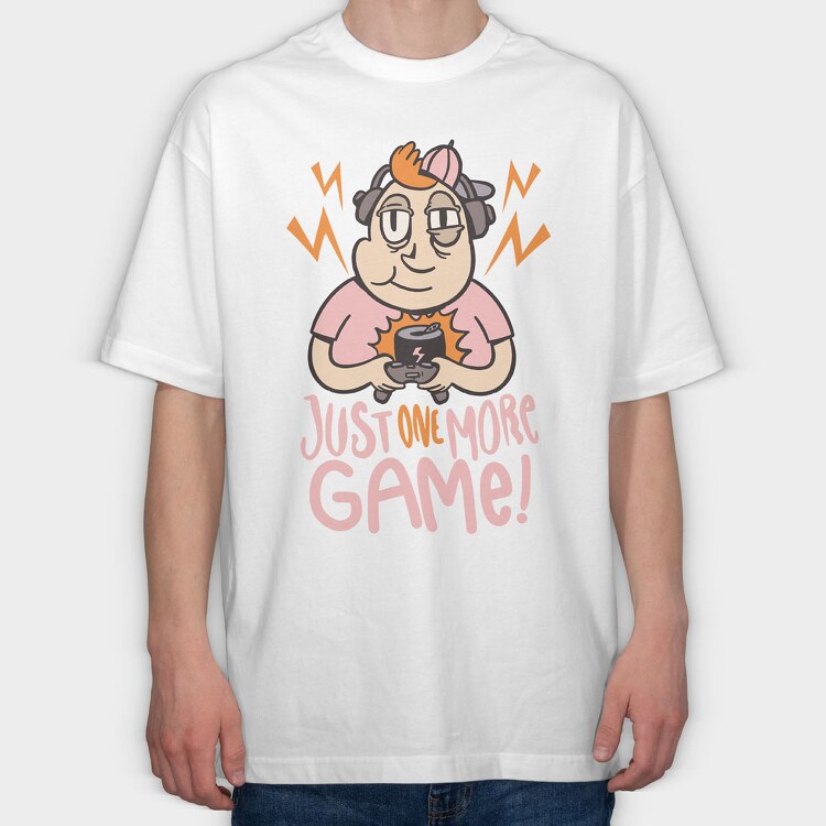 One More Game, Tricou Oversize Barbati (Unisex)