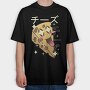 Cheese Crazy Kawaii, Tricou Oversize Barbati (Unisex)