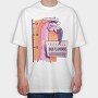 Bad Flamingo, Tricou Oversize Barbati (Unisex)
