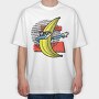 Banana Dabbing, Tricou Oversize Barbati (Unisex)