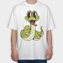 Snake Cute, Tricou Oversize Barbati (Unisex)