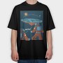 Flat Earth, Tricou Oversize Barbati (Unisex)