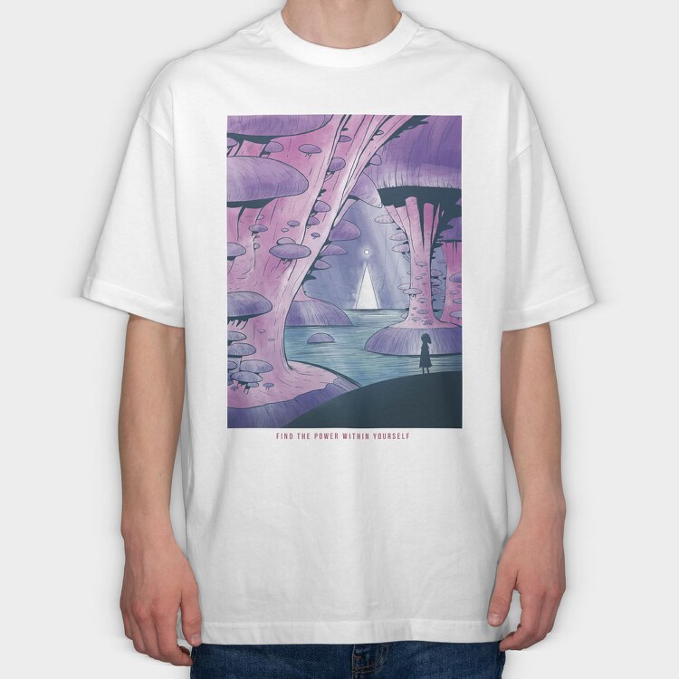 Fantasy Landscape 05, Tricou Oversize Barbati (Unisex)