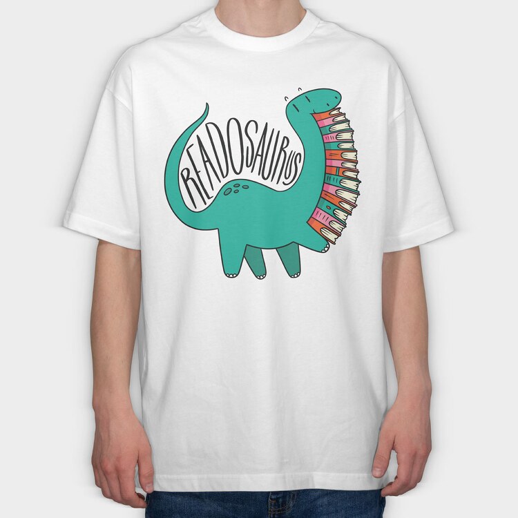 Readosaurus, Tricou Oversize Barbati (Unisex)