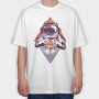 Astronaut Burger, Tricou Oversize Barbati (Unisex)