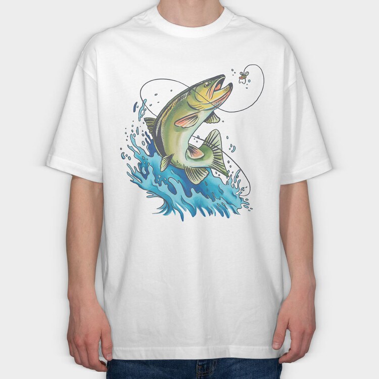 Bass Painting, Tricou Oversize Barbati (Unisex)