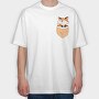 Pocket Fox, Tricou Oversize Barbati (Unisex)