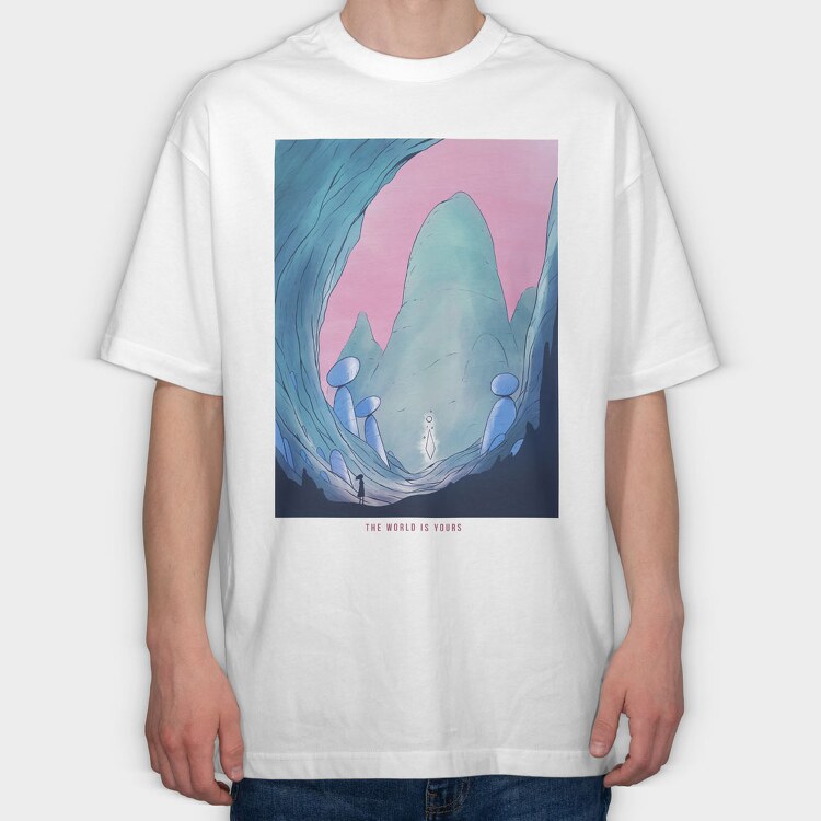 Fantasy Landscape 11, Tricou Oversize Barbati (Unisex)